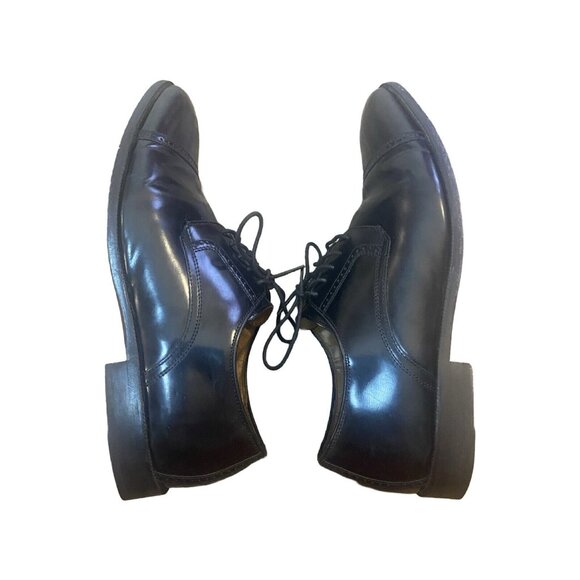 Johnston Murphy Bradford Mens Size 12D Black Leather CapToe Oxford Shoe main image 7